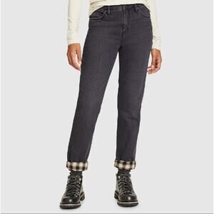 Eddie Bauer Women's Boyfriend Flannel Lined GorpCore Outdoor Jeans 14